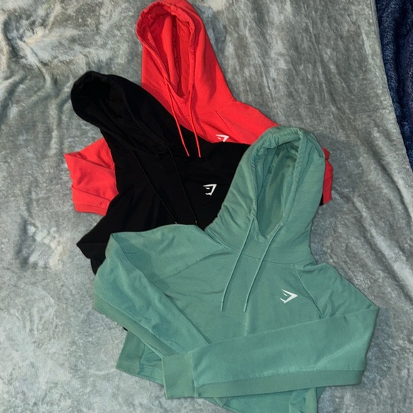 3 Gymshark Cropped Sweatshirts - Picture 1 of 3